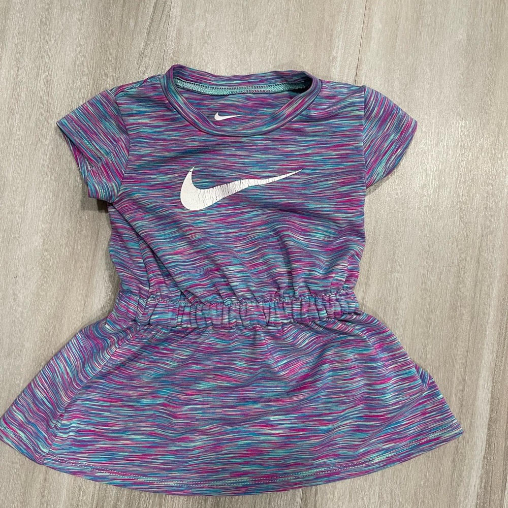 Nike Purple and Blue Toddler Dress
